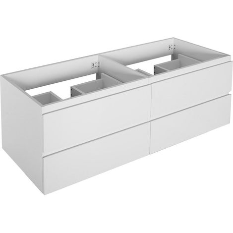 SORRENTO wandhängender Waschtischunterschrank mit 4 Schubladen, 120 cm