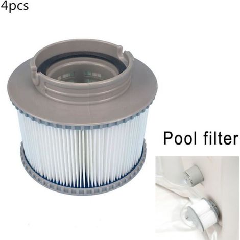 Lot de 4 cartouches filtrantes à baïonnette pour spa gonflable MSPA (1/4)