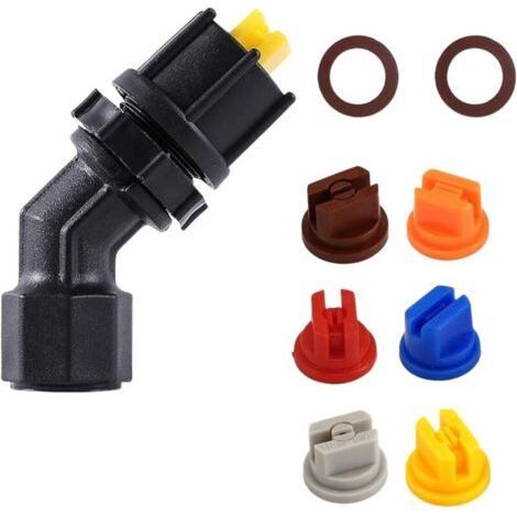 Spray Nozzles, High Pressure Jet with 6 Fan Nozzles 110°, Opening 0.1-0.4mm, Spray Nozzle Assortment for Garden Spraying Replacement Part (1/5)