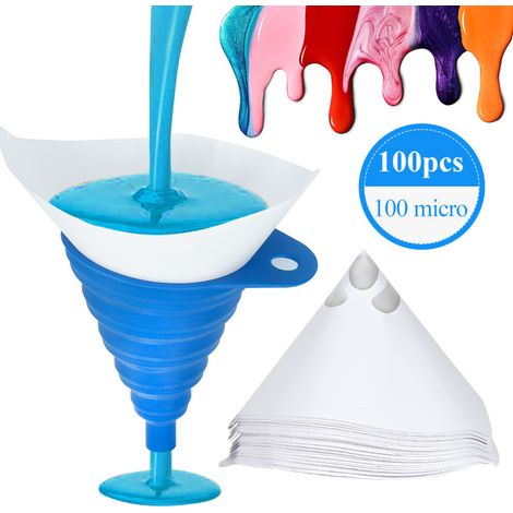 SWANEW 100 filtri per vernice alimentazione a gravità 150 filtri per vernice con vernice a imbuto per stucco (1/5)