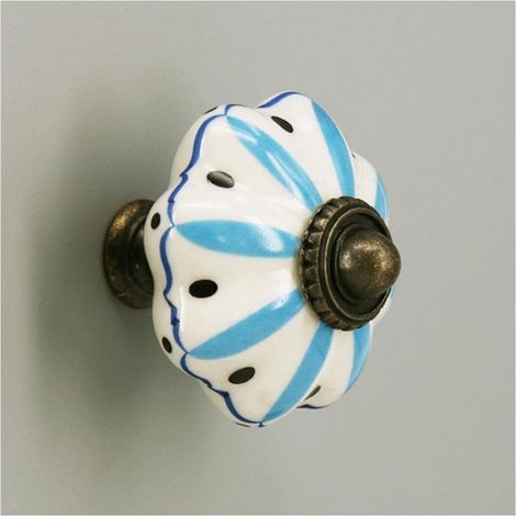 Boutons en céramique, poignée de meuble, tiroir penderie, style (1/5)
