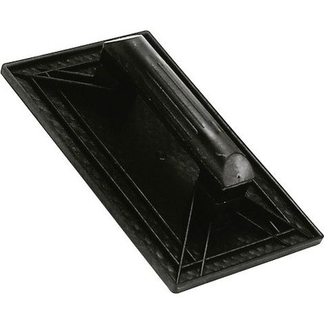 Schwarzes Reibebrett Maurer mit rundem Griff  27x18 cm (1/2)