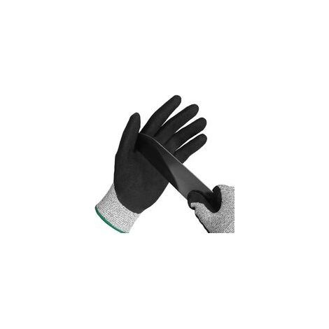 Anti-Schnitt-Handschuh, Austernhandschuh Level 5 Schutz aus Edelstahl-Drahtgeflecht, geeignet für Arbeitshandschuhe zum Austernschneiden, Fleischschneiden, Gartenarbeiten und Schnitzen (XL) (1/5)