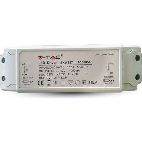 V-TAC Treiber für 29W Anti-Flicker-LED-Panels