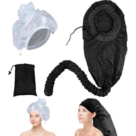 Hair Dryer Helmet, Long Tube, Mesh Cap, Adjustable, For Home Styling (1/5)