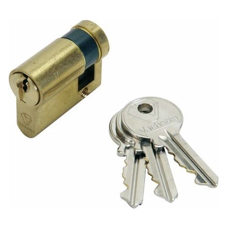 Cylindre simple de sûreté 40 x 10 en laiton poli - Profil européen varié - Série 5000 - ASSA ABLOY FRANCE VACHETTE