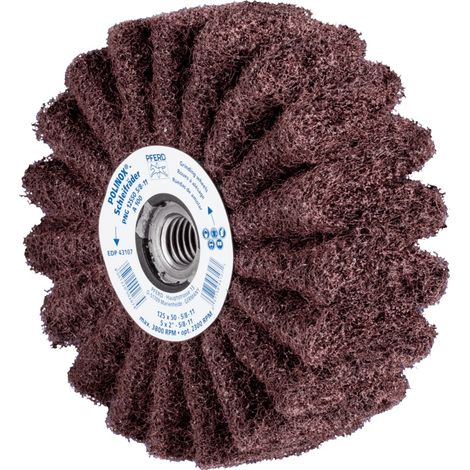PFERD TOOLS POLINOX Vlies-Schleifrad PNG Ø 125x50 Gewinde 5/8-11 A100 für Feinschliff und Finish 2 Stk (1/5)