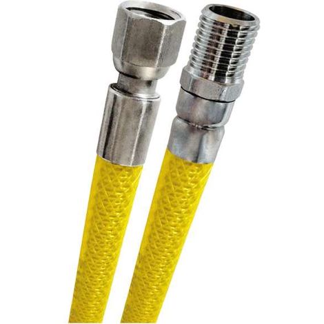 Tubo per gas flessibile 200 cm. attacco maschio - femmina