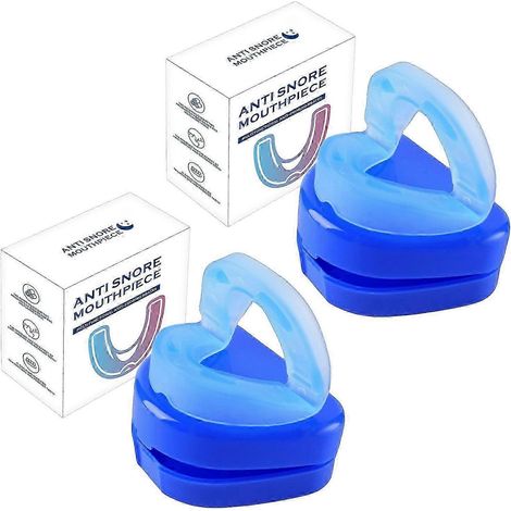 Dispositif anti-ronflement avancé, embout buccal anti-ronflement efficace pour stopper les ronflements et améliorer la qualité du sommeil (2 pièces) (1/5)