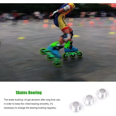 15 pièces de bagues et entretoises de roulement pour roues de patins à roulettes et chaussures de patinage