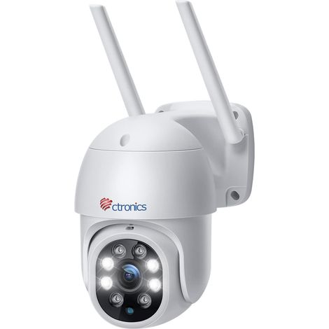 PTZ Caméra de Surveillance WiFi Extérieure Caméra IP 2K 3MP Détection Humaine Suivi Automatique Pan 355° Tilt 90° Audio Bidirectionnel Étanche IP66 Support P2P Slot Carte TF (Pas Zoom) (1/5)
