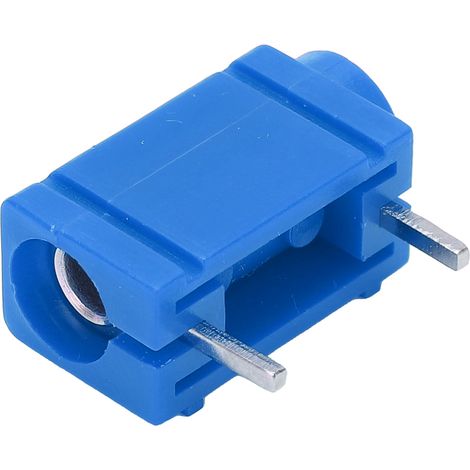 5pcs Prises Bananes 4mm en Laiton Nickelé Professionnelles pour Panneau PCB, Accessoire de Multimètre, Bleu (1/5)