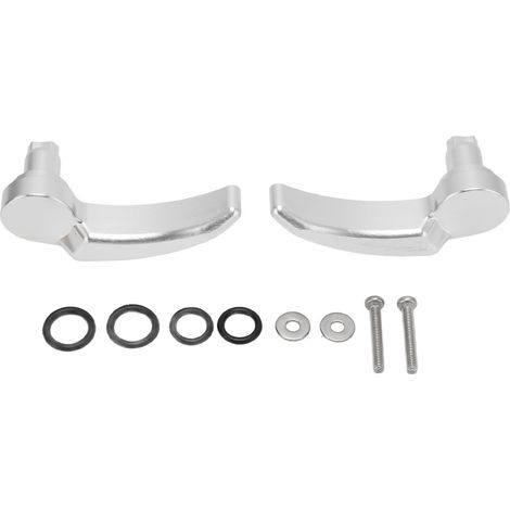 1 kit de loquet de sacoche anodisé argent pour levage de sacoches Ultra Limited FLHR FLHT FLHX FLHTK 2014-2023