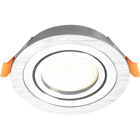 Support orientable Aluminium brossé pour GU10 et MR16