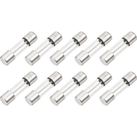 10Pcs Fusible en Verre à Action Rapide 15A 125V 5x20mm Fusibles Tube de Verre à Action Rapide pour Carte PCB Appareils Électroniques Appareils Électroménagers éclairage (1/5)