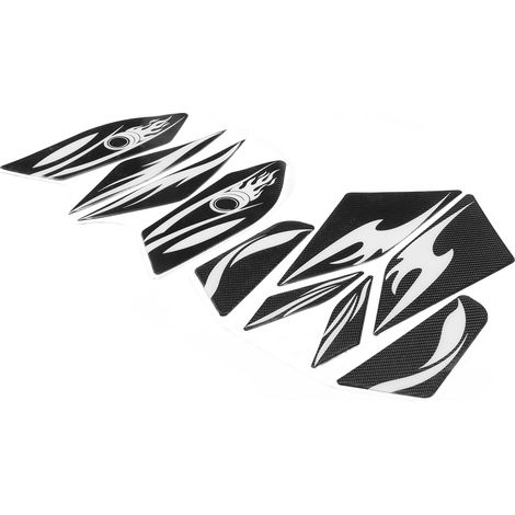 10 autocollants réservoir moto carbone latéraux pour Honda PCX125 150 2018 2019 motif gris (1/5)