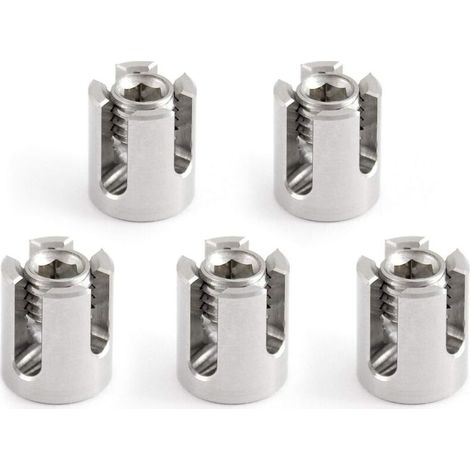 Pack of 5 stainless steel cable clamps (A4) - For 2 mm cable - M8 (for 2 mm cable)
