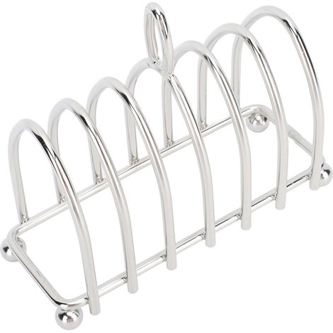 Rostfreier Toasthalter aus Edelstahl – Retro, leicht zu reinigen – Sandwichhalter im Küchenstil (16 x 6,5 cm) (1/5)