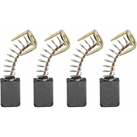 4 escobillas de carbón compatibles con la recortadora de herramientas eléctricas MHT710 MHT 710 E13, accesorios de repuesto de 12 x 8 x 5 mm (1/5)