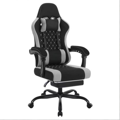 Sedia da ufficio ergonomica girevole in mesh con massaggio e poggiapiedi MODENUIT (1/5)