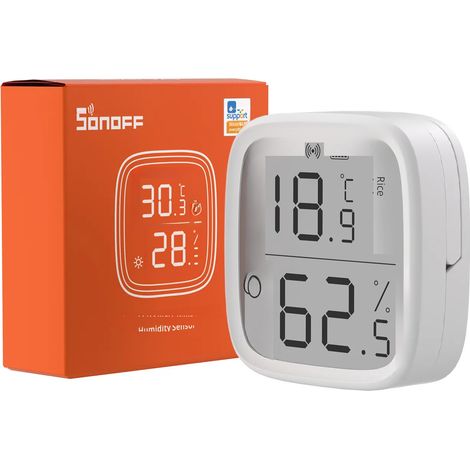 Sonoff SNZB-02D Capteur de température et d'humidité Zigbee avec commande vocale et MicroLink Smart Home (1/5)