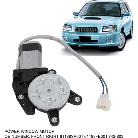 Motor de levage de vitre électrique pour Subaru Forester 2002-2008 - Moteur régulateur 2 pins avant gauche (1/5)