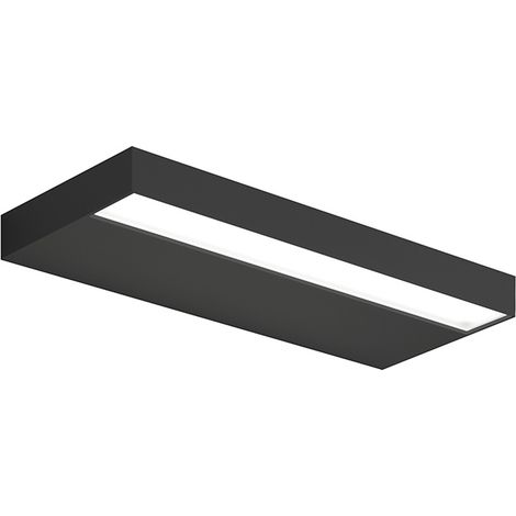 Betty - Applique Led 36,5W Double Emission 28Cm Noir, Lumière Diffuse Cri90, Interrupteur Cct 2700K/3000K/4000K, Ip20, Dimmable - Groupe Rossini (1/5)