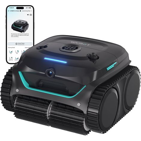 (Nouveau Modèle) Robot Piscine sans Fil C2 Vision-A avec caméra IA, Filtration Ultra-Fine, Forte Aspiration, Nettoyage Fond/parois (1/5)