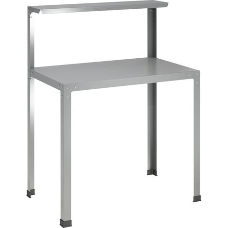 Pflanztisch 80 x 50 x 104 cm Verzinkter Stahl Silber vidaXL (1/5)