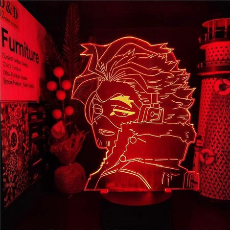 3D-LED-Nachtlicht Anime My Hero Academia Hawks für Kinderzimmer, Weihnachtsgeschenk, farbenfrohes Geburtstagsnachtlicht (16 Farben) (1/5)