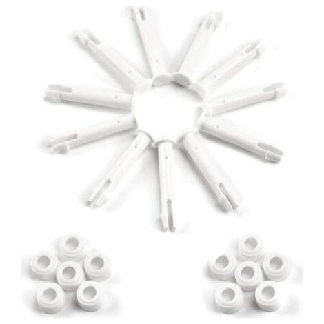 12 Pièces Goupille en Plastique,Pièces Détachées Piscine Intex,Goupille en Plastique Piscine,pour la Plupart des Piscines à Cadre - Piscine Rectangulaire/Ronde (5,5 cm / 2,17 Pouces) (1/5)