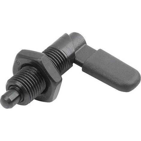 KIPP Sperrriegel D=4 M10 Form D mit Gewindehülse Stahl brüniert (1/3)