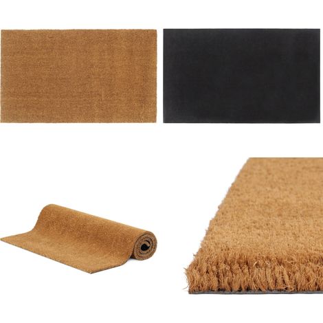 Tapis de porte naturel 90x150 cm fibre de coco touffeté - Tapis de sol - Tapis de porte en fibre de coco (1/5)