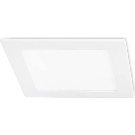 Easy Square 170mm downlight en forma cuadrada con luz led blanco cálido 3000K en color blanco