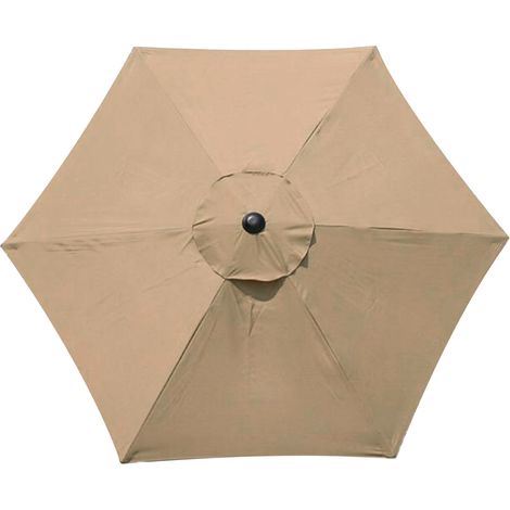 Parasol de terrasse de 2 m - Toit de rechange épais et solide - Avec 6 baleines - Parapluie d'extérieur - Baldaquin (auvent uniquement) (1/5)