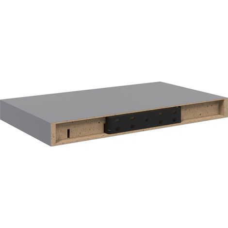 Maison Exclusive - Schwebende Wandregale 2 Stk. Grau 40x23,5x3,8c (1/5)