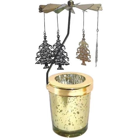 Bougeoir rotatif, accessoire de dîner aux chandelles moderne et simple, arbre-- (1/5)