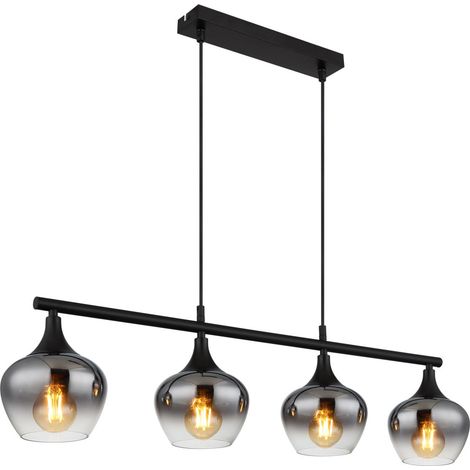Globo - lámpara colgante - MAXY - negro - vidrio - gran lámpara