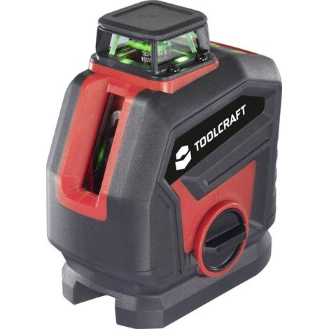 TOOLCRAFT Laser combinato punti e linee Laser verde, Incl. Laser a 360°, autolivellante Raggio di azione (max.): 30 m