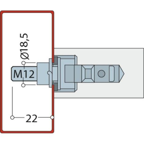 Fixations pour poignées série STG inox et nylon Ø 26, 32, 34 et 40 mm - pour montage droit simple - NORMBAU (1/3)