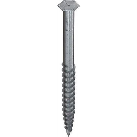 KRINNER Schraubfundament M Länge 1300 mm Ø 76 mmGewinde M12 6,7 kg Stahl