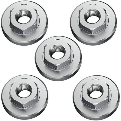 éCrou de Serrage Rapide éCrou de Blocage, 5 Serrage Rapide D'éCrou de Serrage, éCrou Accessoires Pour Toutes Les Meuleuses D'Angle (1/4)