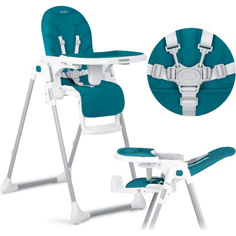 Sedia da pranzo per bambini tulofunzionale e pratico altezza e posizione regolabili per vassoio e poggiapiedi adatto anche ai bambini piu grandi grazie al vassoio estraibile design pieghevole per r