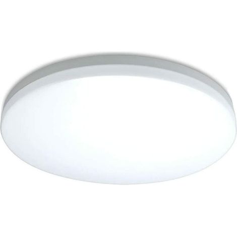 Lámpara de techo LED Ohjijinn de 12 W, 23 x 5 cm, resistente al agua IP44, blanco neutro 4000 K, redonda, ideal para baño, dormitorio, pasillo, entrada y cocina. (1/5)