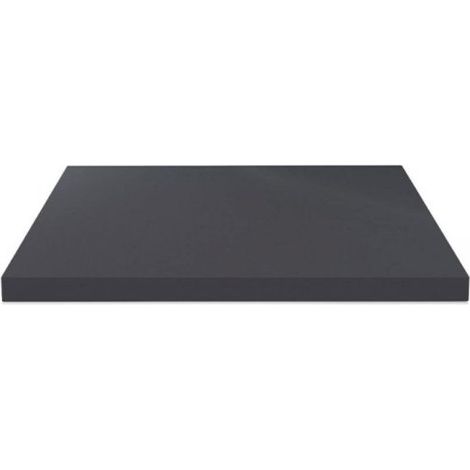 Piano lavabo rettangolare truciolare antracite satinato 80x48x3.8H