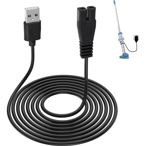 Câble Chargeur USB 5V pour Aspirateur Piscine, 2m Câble de Recharge pour Robot Piscine, Compatible avec Aspirateurs Portables, Câble PVC Robuste, Charge Rapide, Longue Durée, Haute Compatibilité (1/5)