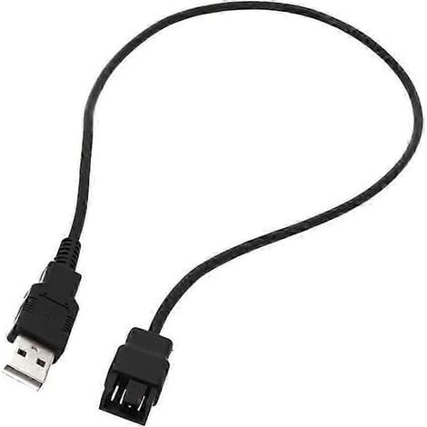 Câble USB vers 4 broches pour ventilateur d'ordinateur portable 5 V PWM, câble d'alimentation pour ventilateur d'ordinateur, longueur 30-100 cm (1/5)