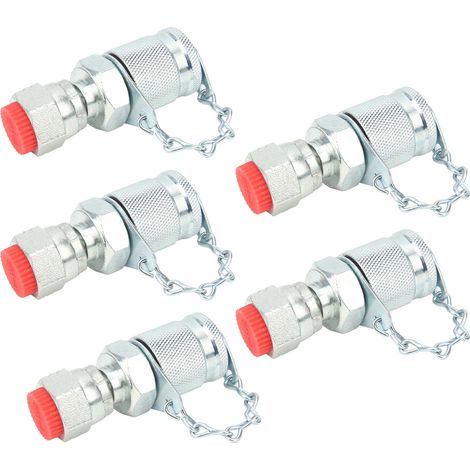 Connecteurs de test de pression PT PPT pour systèmes hydrauliques, étanches, installation facile, livraison rapide, lot de 5 pièces. (1/5)