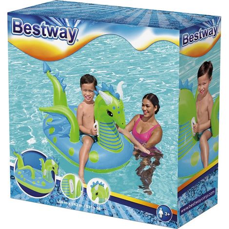 BESTWAY FANTASY DRAGON FLOTTEUR 134 X 142 CM BEY41476 (1/10)
