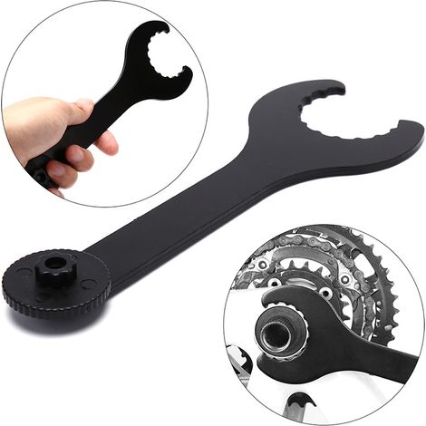 Clé pour manivelle de bicyclette, clé pour support de bicyclette Clé pour le démontage et l'installation de la manivelle Outil de réparation pour vélo de montagne (1/5)